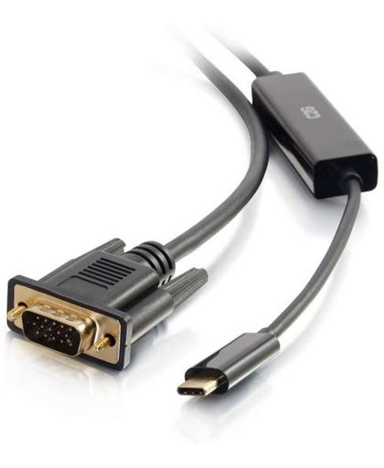 C2G 82386 video kabel adapter 4,5 m USB C VGA (D-Sub) Zwart