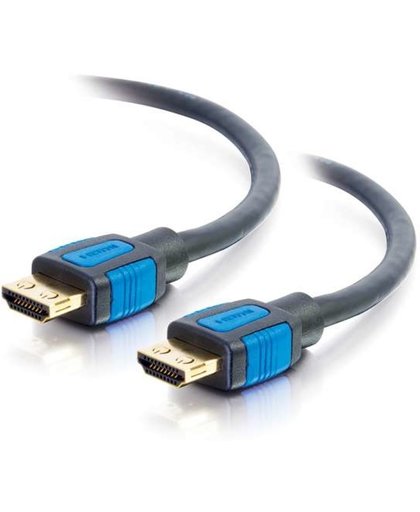C2G 82380 HDMI kabel 3 m HDMI Type A (Standard) Zwart, Blauw