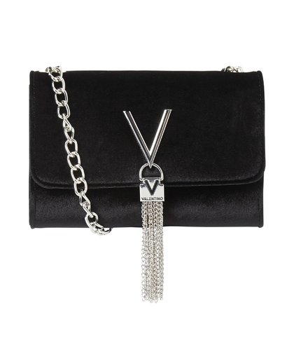 Valentino Handbags-Handtassen-Marilyn Clutch Velvet-Zwart