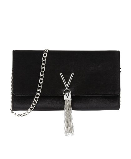 Valentino Handbags-Handtassen-Marilyn Clutch Velvet-Zwart