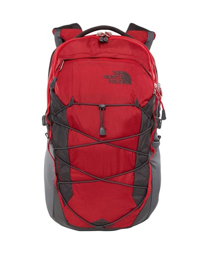 The North Face Borealis daypack rood grijs