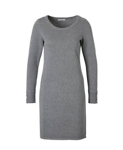 Esprit Fijngebreide jurk met organic cotton Gunmetal for Women Maat XS