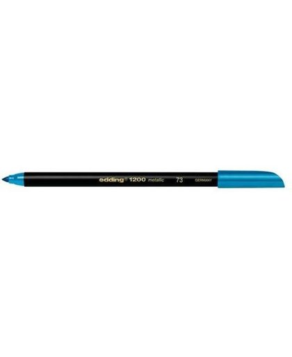 Edding Viltstift E-1200 4-1200073 Blauw (metallic) 1 mm, 3 mm 1 stuk(s)