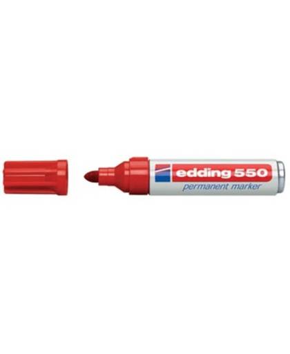 Edding edding 550 4-550002 Permanent marker Rood Watervast: Ja