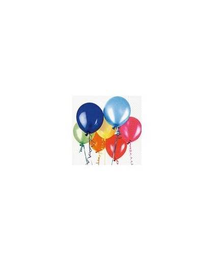 Verjaardag thema servetten met ballonnen