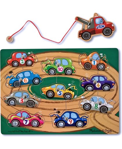 Melissa & Doug - Magnetic Wooden Game - Tow Truck