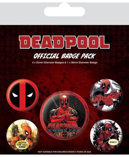 Deadpool - Outta The Way Badge Pack