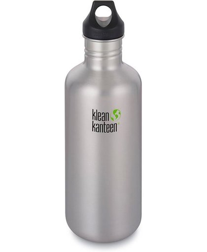 Klean Kanteen Classic Bottle Loop Cap 1182ml, brushed stainless
