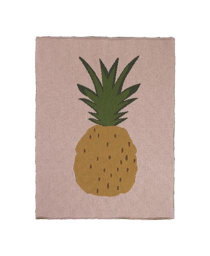 Ferm Living Fruiticana Pineapple Decke 100x80