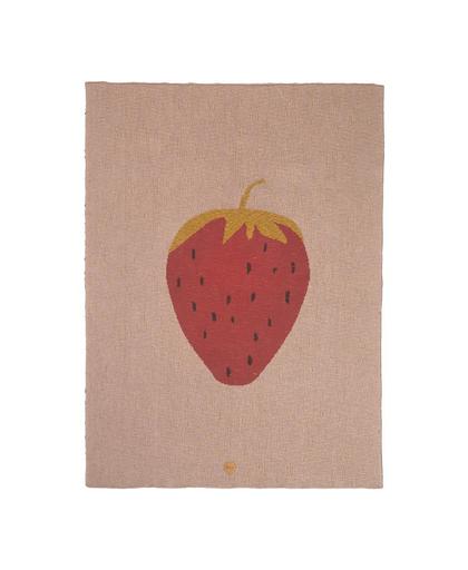 Ferm Living Fruiticana Strawberry Decke 100x80