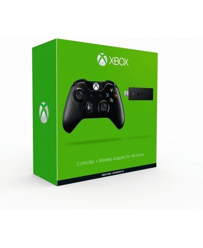 Microsoft Xbox One Controller + Wireless Adapter for Windows