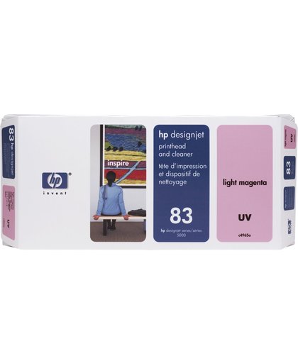 HP 83 licht-magenta DesignJet UV-printkop en printkopreiniger