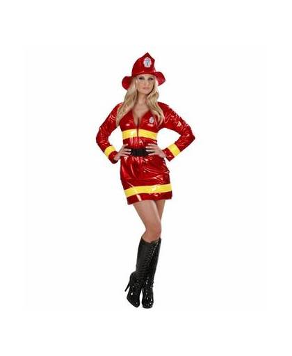 Brandweervrouw kostuum metallic - maat / confectie: medium / 38