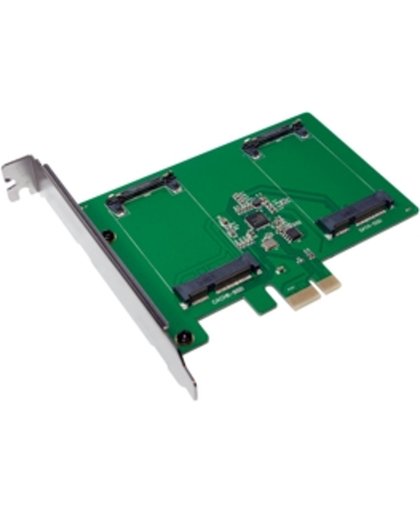 LogiLink PC0078 0 + 2 poorten SATA III-controllerkaart PCIe