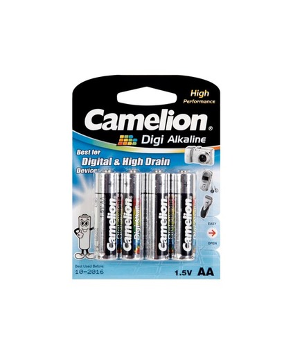 Camelion Digi Alkaline Mignon (AA) batterijen - 4 stuks