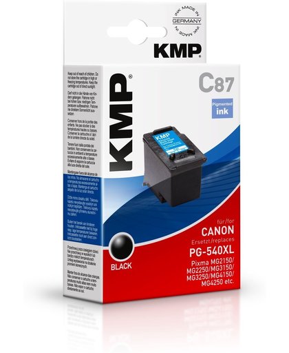 KMP Inkt vervangt Canon PG-540, PG-540XL Compatibel Zwart C87 1516,4001