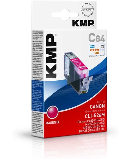 KMP Inkt vervangt Canon CLI-526 Compatibel Magenta C84 1515,0006