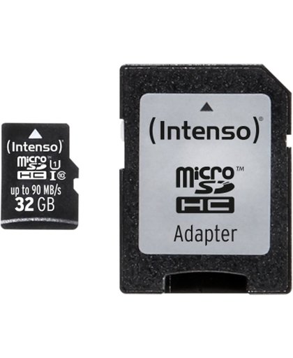Intenso Professional microSDHC-kaart 32 GB Class 10, UHS-I Incl. SD-adapter