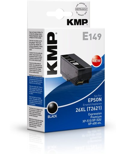KMP Inkt vervangt Epson T2621, 26 XL Compatibel Zwart E149 1626,4001