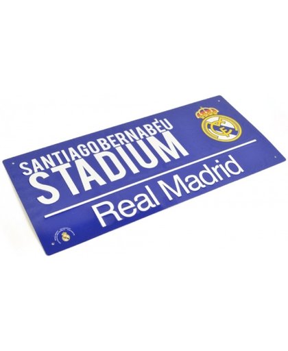 Real Madrid Plaat - Sign - Blauw