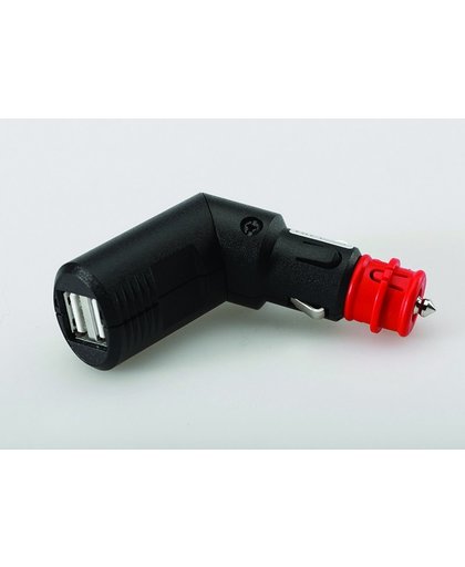 SW-MoTech Zubehör Elektrik&Beleuchtung SW-MoTech Doppel-USB-Adapter Winkel für DIN-/Zigarettenanzün schwarz
