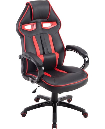 Clp DIESEL - Gaming bureaustoel - kunstleer - Zwart/rood