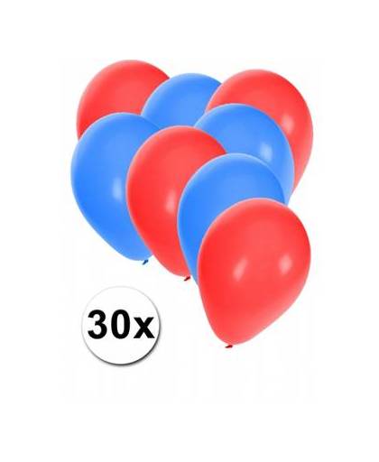 30x ballonnen in ijslandse kleuren