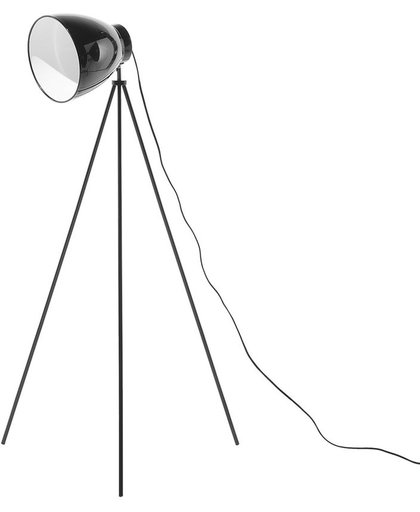 Beliani Tamega - Staande lamp - Metaal - zwart - 64x64x128