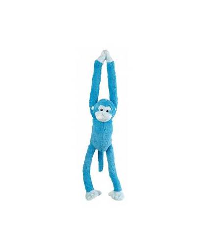 Pluche hangend aapje blauw 55 cm