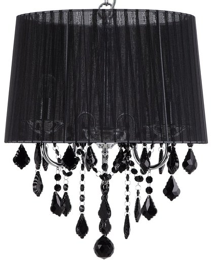 Beliani EVANS - Hanglamp - Zwart - Polykatoen