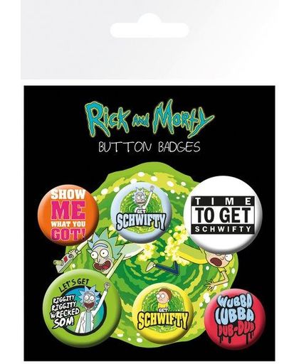 Rick and Morty Quotes Badge Pack