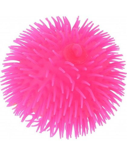 Johntoy fluffy ball 23 cm roze