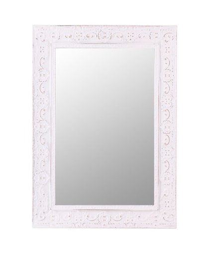 Witte barok spiegel 38 cm Wit