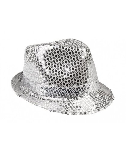 Boland hoed Popstar Sequins unisex one size zilver