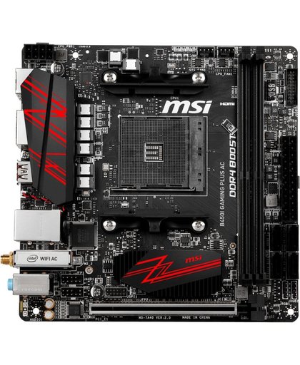 MSI B450I GAMING PLUS AC Socket AM4 AMD B450 mini ITX