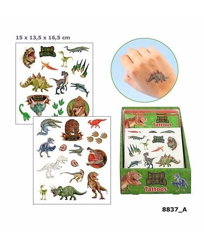 Dinosaurus plak tattoos voor jongens Dino World Multi