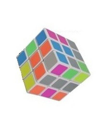 Magische kubus spelletje 6 cm Multi