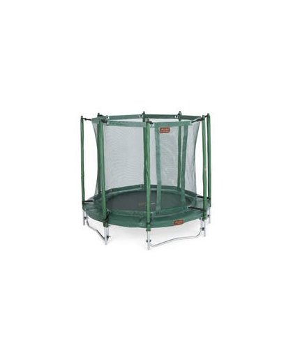 Avyna pro-line 08 ronde trampoline ø245 cm, net boven, ladder, groen