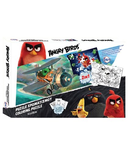 Angry Brids 2 zijdige puzzel Angry Birds 24 stukjes