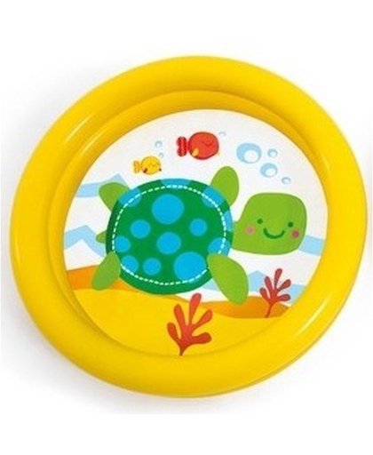 Baby/kinder opblaas zwembad geel 61 cm Geel