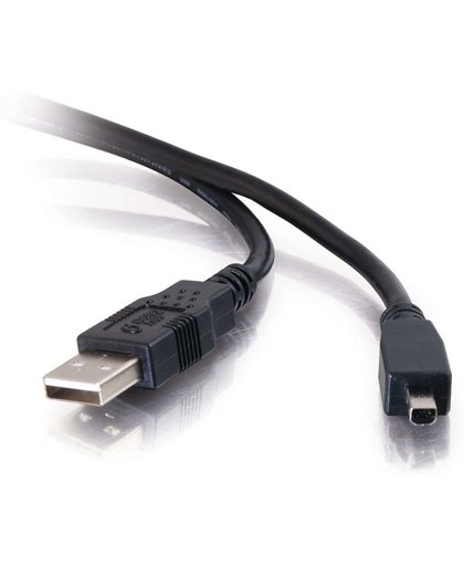 C2G 2m USB A/Mini-B 4-Pin Cable USB-kabel Mini-USB B Mannelijk Zwart