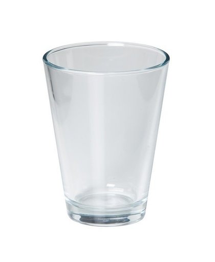 Conische vaas helder glas 11 x 15 cm Transparant