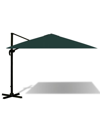 vidaXL Cantilever Umbrella Aluminium Green 3x3 m