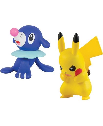 Pokemon Action Pose Figure - Popplio vs Pikachu