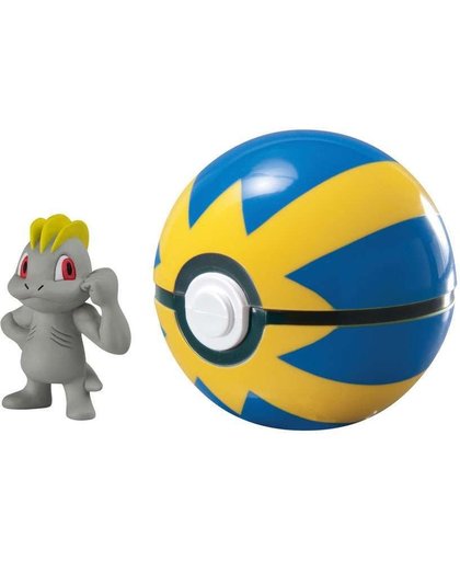 Pokemon Figure - Machop + Quick Ball