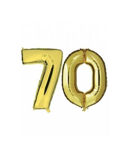 70 jaar folie ballonnen goud
