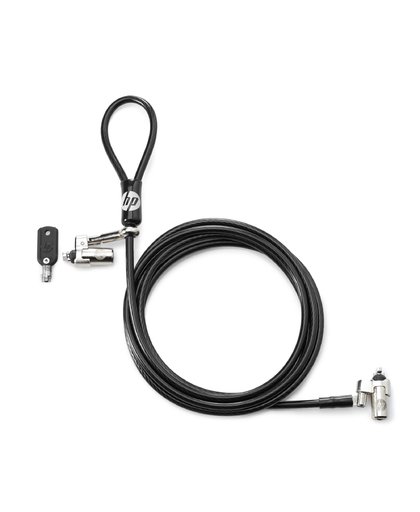 HP dubbelzijdig kabelslot met sleutel, 10 mm