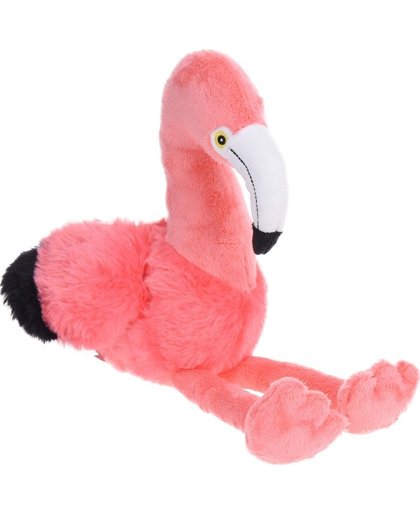Roze pluche flamingo knuffel 23 cm Roze