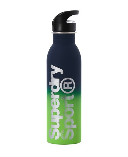 Superdry Steel Sports Bottle Green