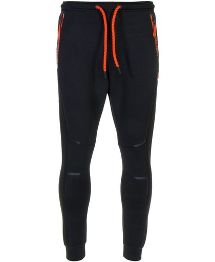 Superdry Gym Tech Stretch Jogger Heren Sportbroek - Maat XL  - Mannen - zwart/oranje